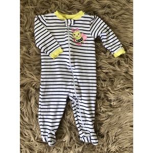 *Baby Girls 6-9mth Long Sleeve Footed Sleeper*